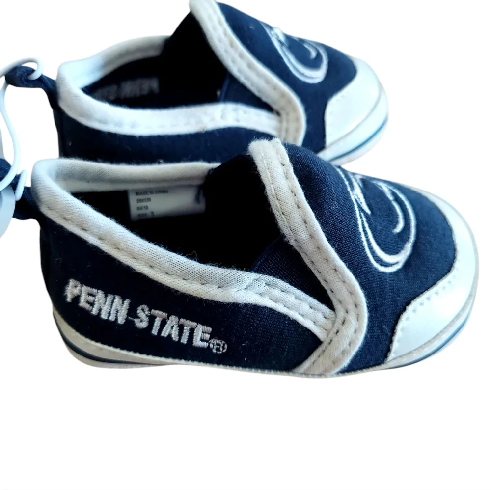 Penn State Nittany Lions Infant Shoes Size 6-9 Months Embroidered Team Logos New